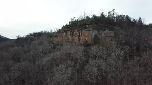 Winter Mountain Cliff Shot