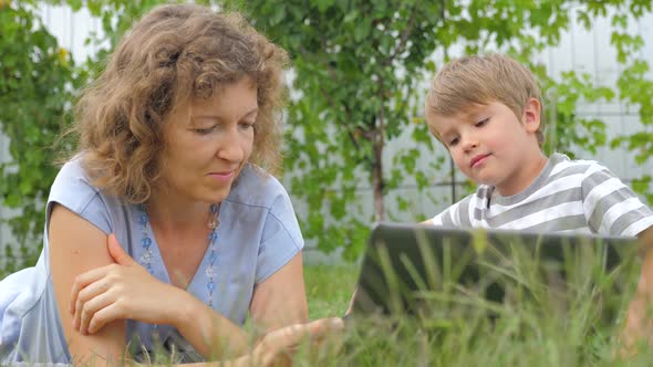 Technology background. People and electronics background. Technologies and children. Home schooling