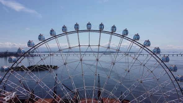 Rio de Janeiro Brazil. International ferris wheel. Vacation destination