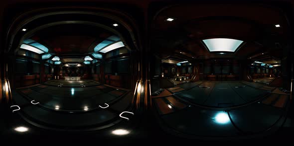 Vr360 View of Spaceship Interior