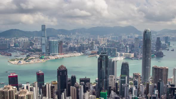 Timelapse of Hong Kong city,China