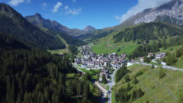 Astonishing Aerial View of Valley Hidden Away in Mountains