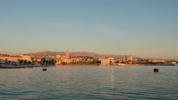 Timelapse of Split in the evening