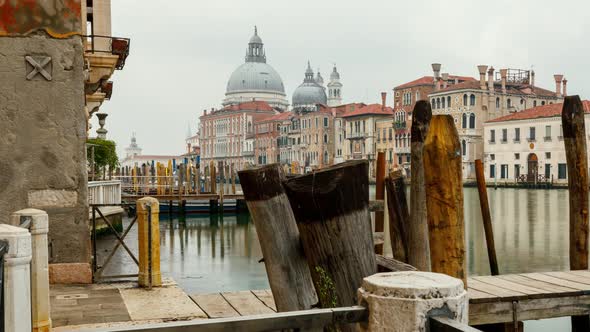 Time Lapse of the Grand Canal in Venice Italy