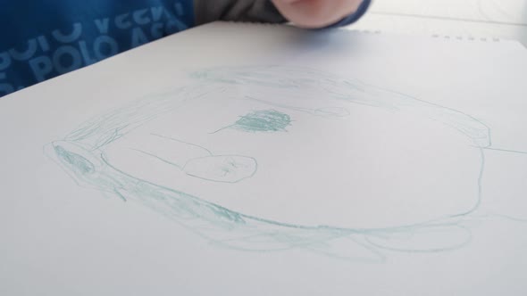 Little Boy Kid Drawing