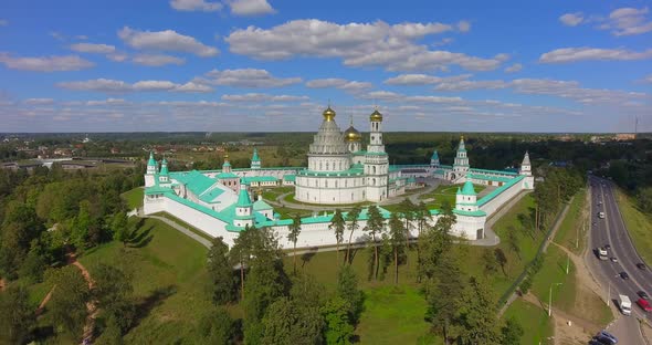 New Jerusalem Monastery, Russia. Aerial