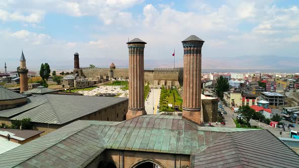 Erzurum City Çifte Minareli Mosque