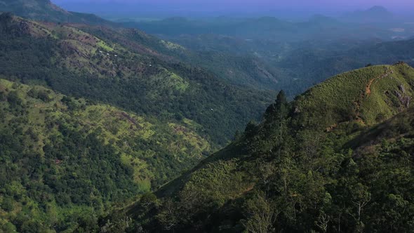 Aerial view of Little Adam's Peak, Ella, Sri Lanka