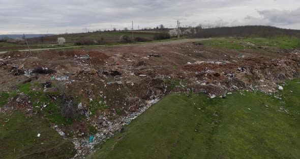 Hill Polluted With Waste