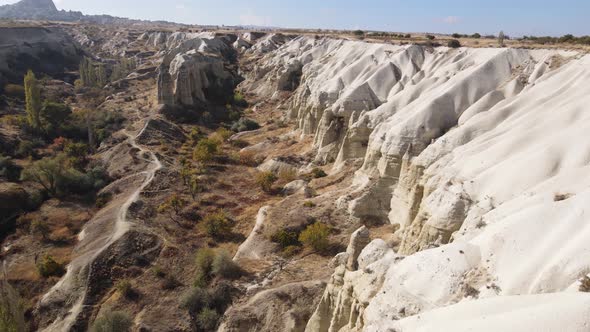 Cappadocia Landscape Aerial View, Turkey, Goreme National Park