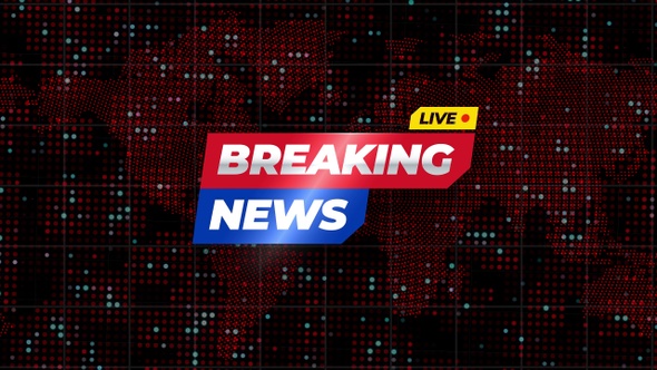 Breaking News Live with Dot Background