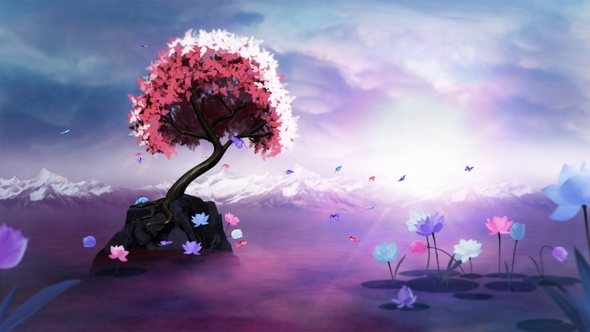 Butterflies At Sunset 4k Loop