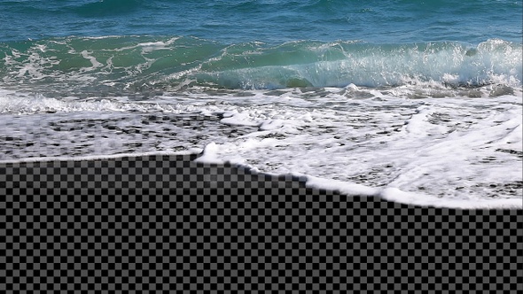 Beach Waves with Transparent Land / Videohive, Motion graphics, Overlays, Water