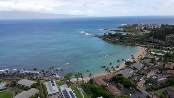 Aerial View of Kapalua Coast in Maui Hawaii