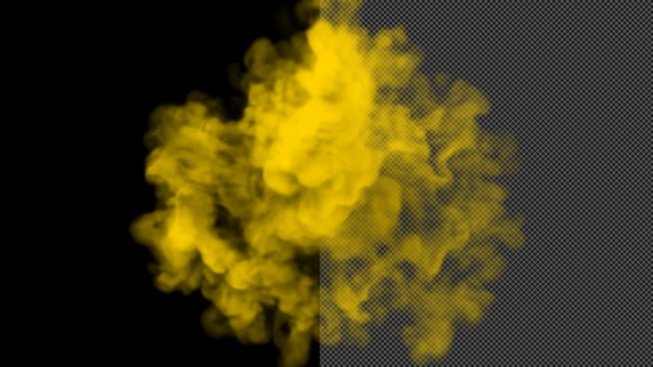 Yellow Smoke Falling Collision