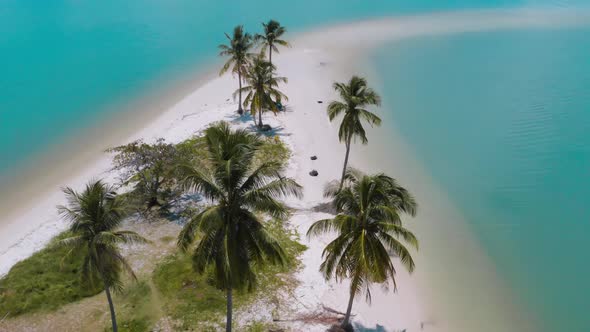 Aerial View of Laem Had Beach in Koh Yao Yai, Island in the Andaman Sea Between Phuket and Krabi