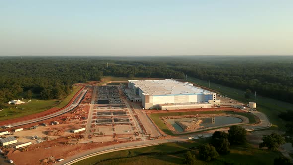 Amazon Warehouse Construction Site Tallahassee Circa June 2022 Update Stages