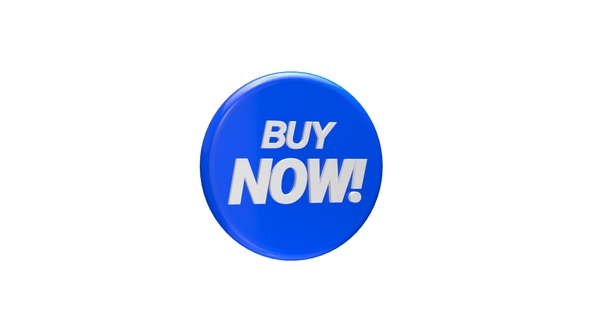 Blue Buy Now Discount Sale Badge 10 Percent Off