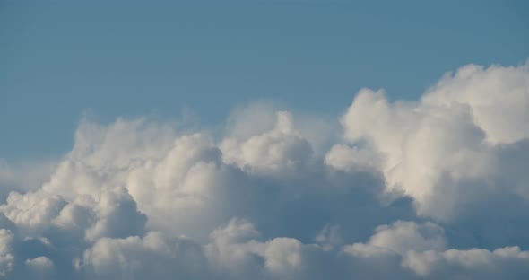 Moving Cumulus Clouds Time Lapse