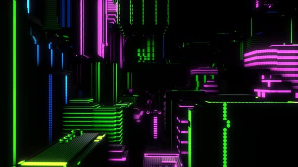 Neon Streets Vj Loop