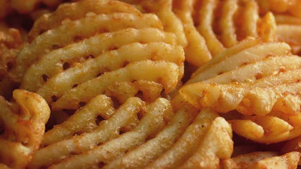 Plate Of Lattice Fries