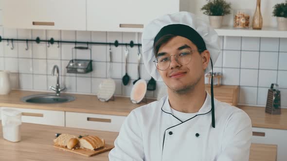 Portrait of a Man in the Kitchen