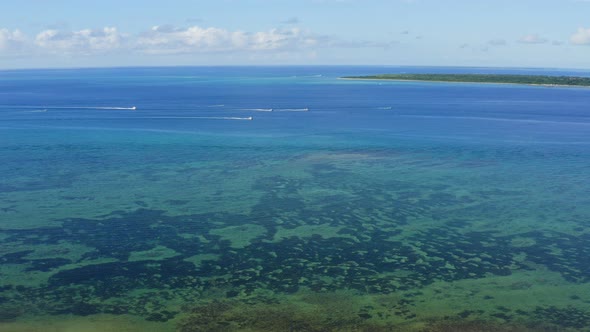 Top view of the sea