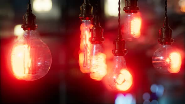 Old Retro Vintage Incandescent Light Bulb alt