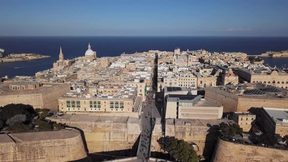 Aerial View of Valletta, Malta