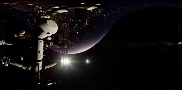 Timelapse ISS in Virtual Reality 360 Degree Video alt