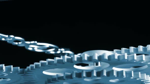 Abstract Retro Clock Gears 27