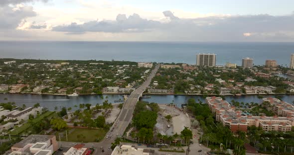 Boca Raton Aerial Video Flying Towards The Beach