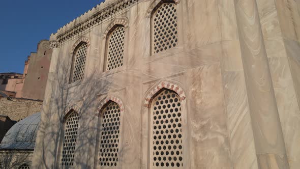 Hagia Sophia mosque exterior walls