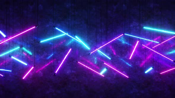 Blue and Purple Fluorescent Lights alt