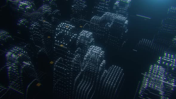 Futuristic Data City