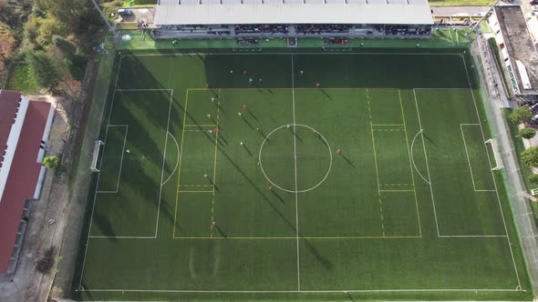 Soccer Match from Above