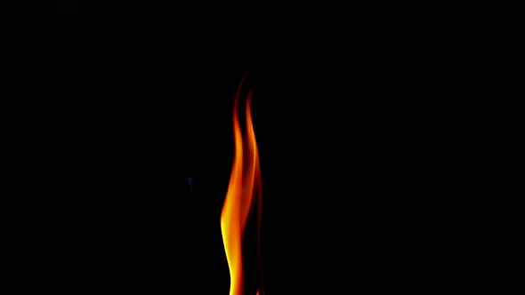 Fire on a Black Background 2