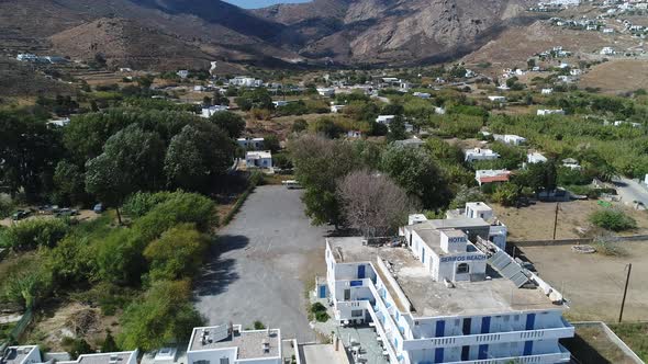 Serifos island in the Cyclades in Greece seen from the sky