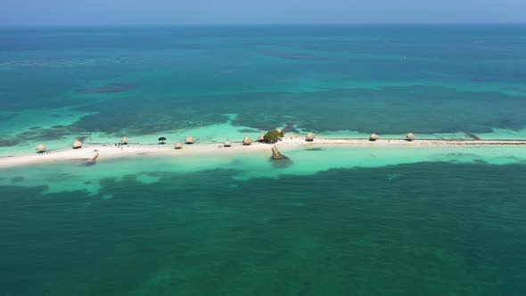 La Boquilla Beach Cartagena Colombia Aerial View