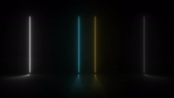 Concept 76-N1 Abstract Neon Lights Animation