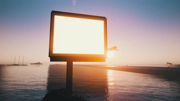 Bulletin board of the airport abroad at sunset with the departure of the plane Slowmotion 4k alt