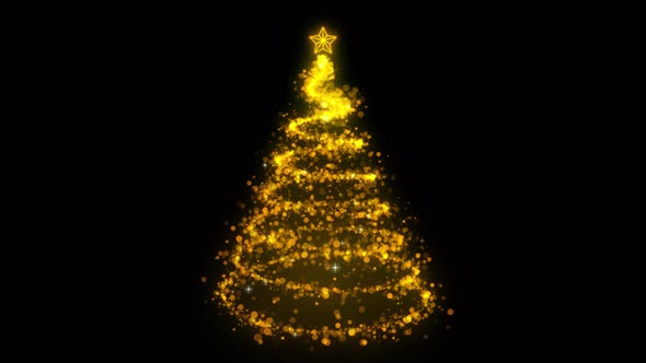 4K Christmas Tree with Alpha channel