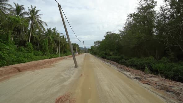 New road construction near rural area 