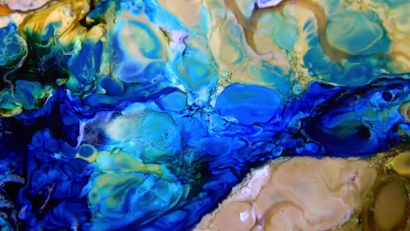 Abstract Paint Colours Diffusion 