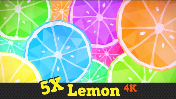 Cartoon Lemon & Lime Background Pack