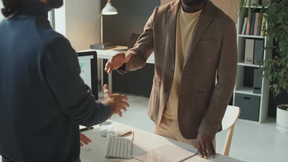 Managers Doing Handshake