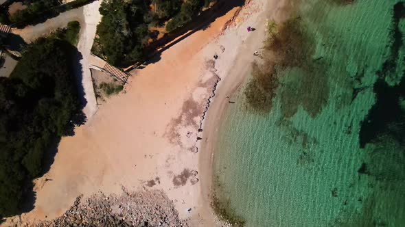 Calo de s'Alga beach in Ibiza, Spain