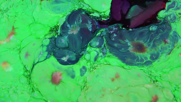 Psychedelic Spreading Paint Flow Explosion alt