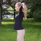 Young Woman Stretching in Park - VideoHive Item for Sale