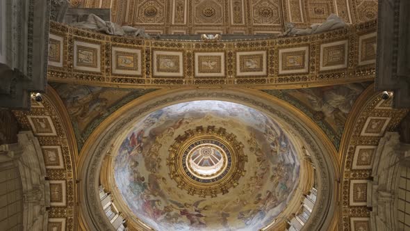 Ceiling at Saint Peter Basilica church.